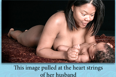 This image pulled at the heart strings of her husband